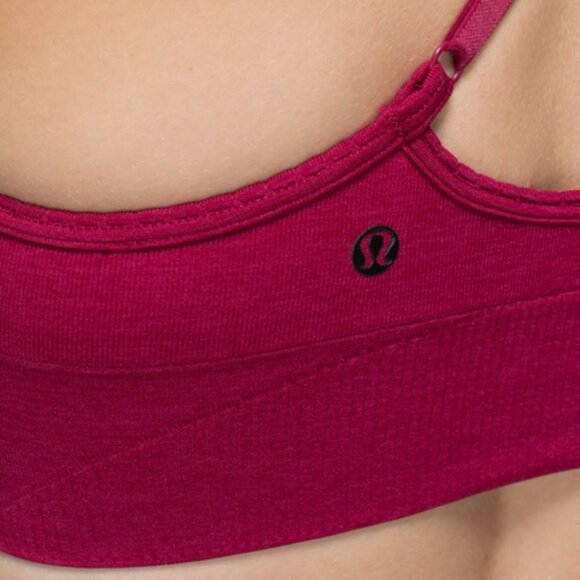 Lululemon Ebb To Street Bra Heathered Bumble Berry - Picture 7 of 11